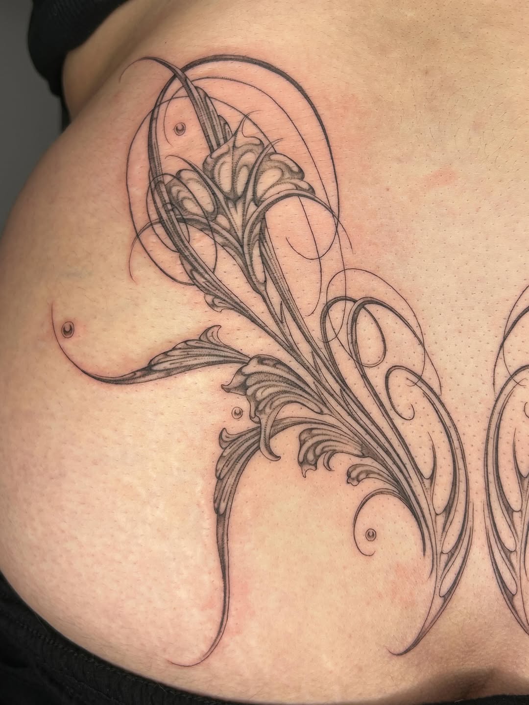Tattoo by @late_bloom3r โ ornamental, fine_line