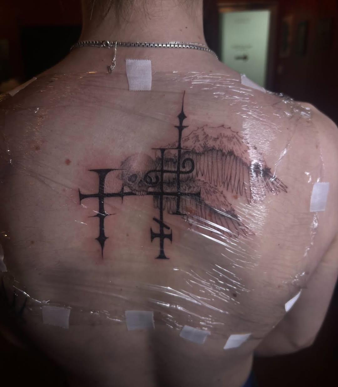 Tattoo by @rickymodelo — blackwork