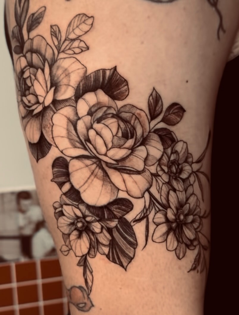 Tattoo by @tiagobrittotattoo โ blackwork