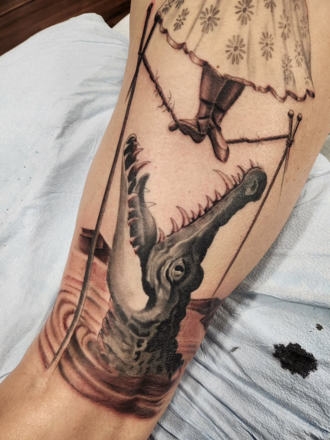 Tattoo by @jeffberm — realism, black_and_grey