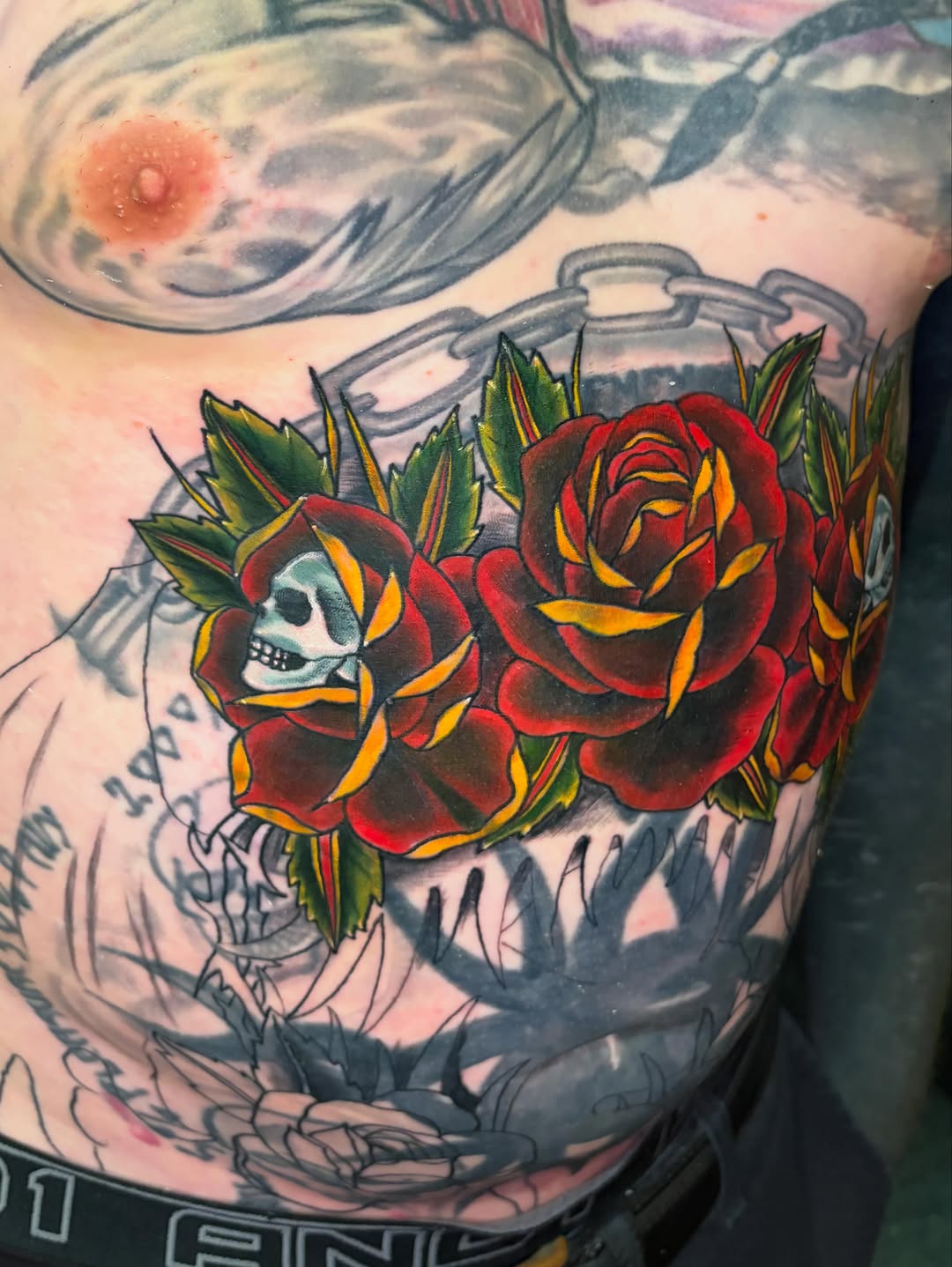 Tattoo by @luci.bat.tattoo β american_traditional, black_and_grey