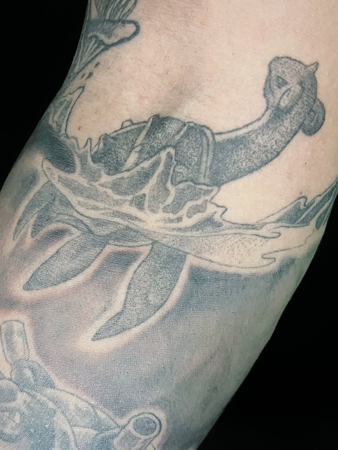 Tattoo by @maggieatattoo — black_and_grey, realism