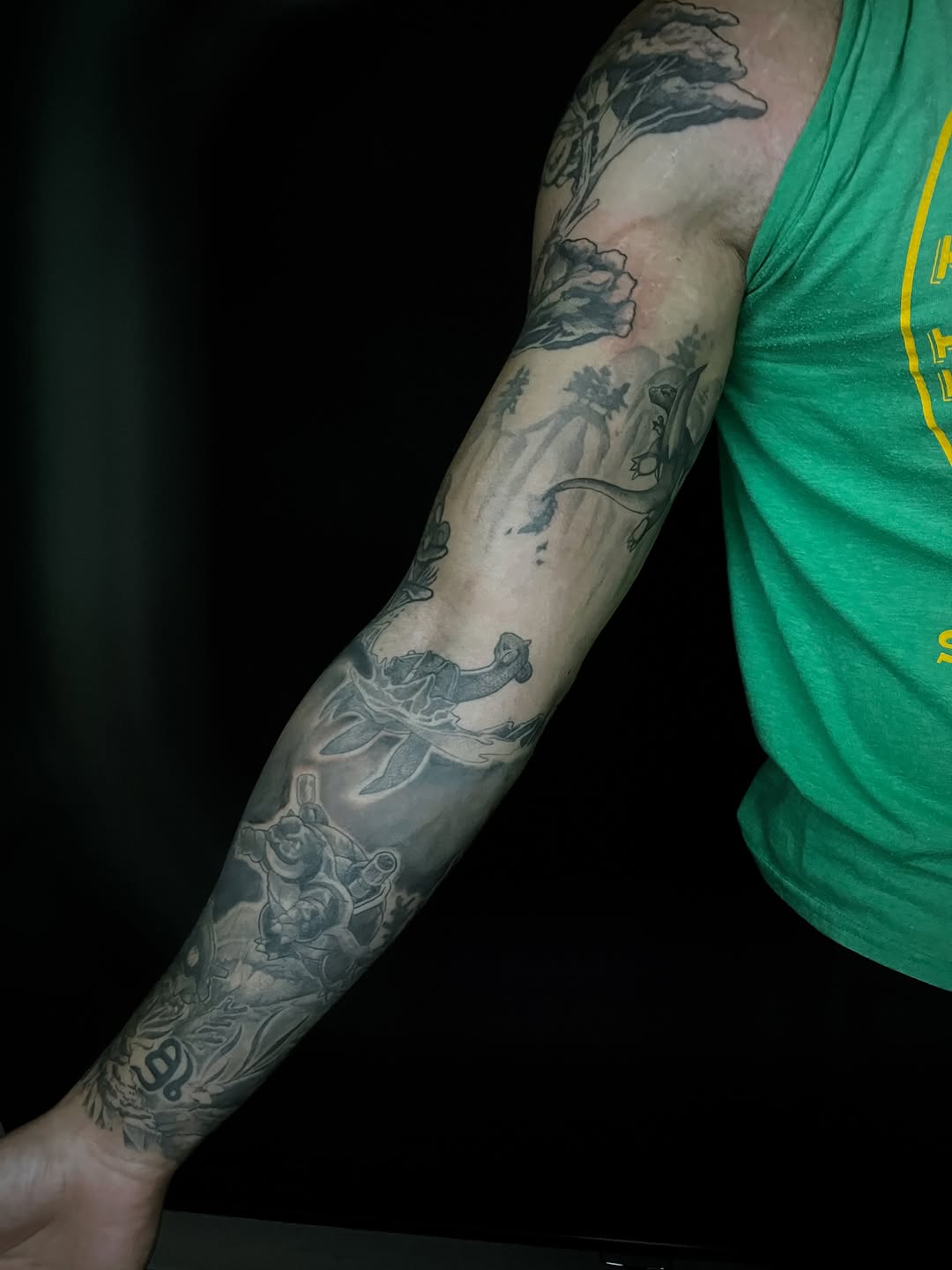 Tattoo by @maggieatattoo — black_and_grey, realism