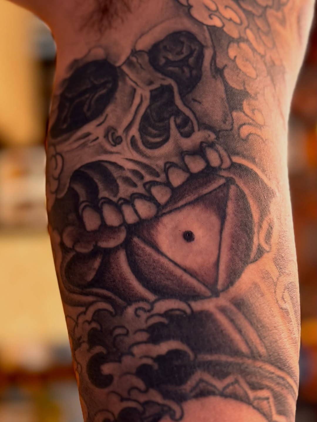 Tattoo by @brianhutflies — blackwork, illustrative