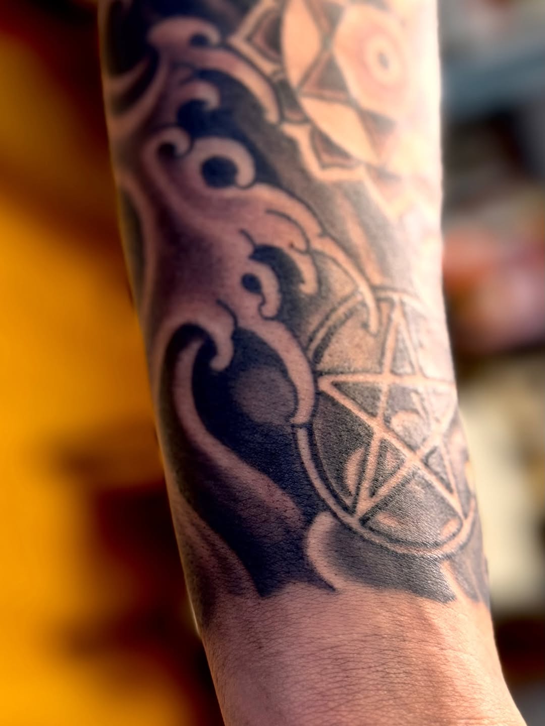 Tattoo by @brianhutflies — blackwork, illustrative