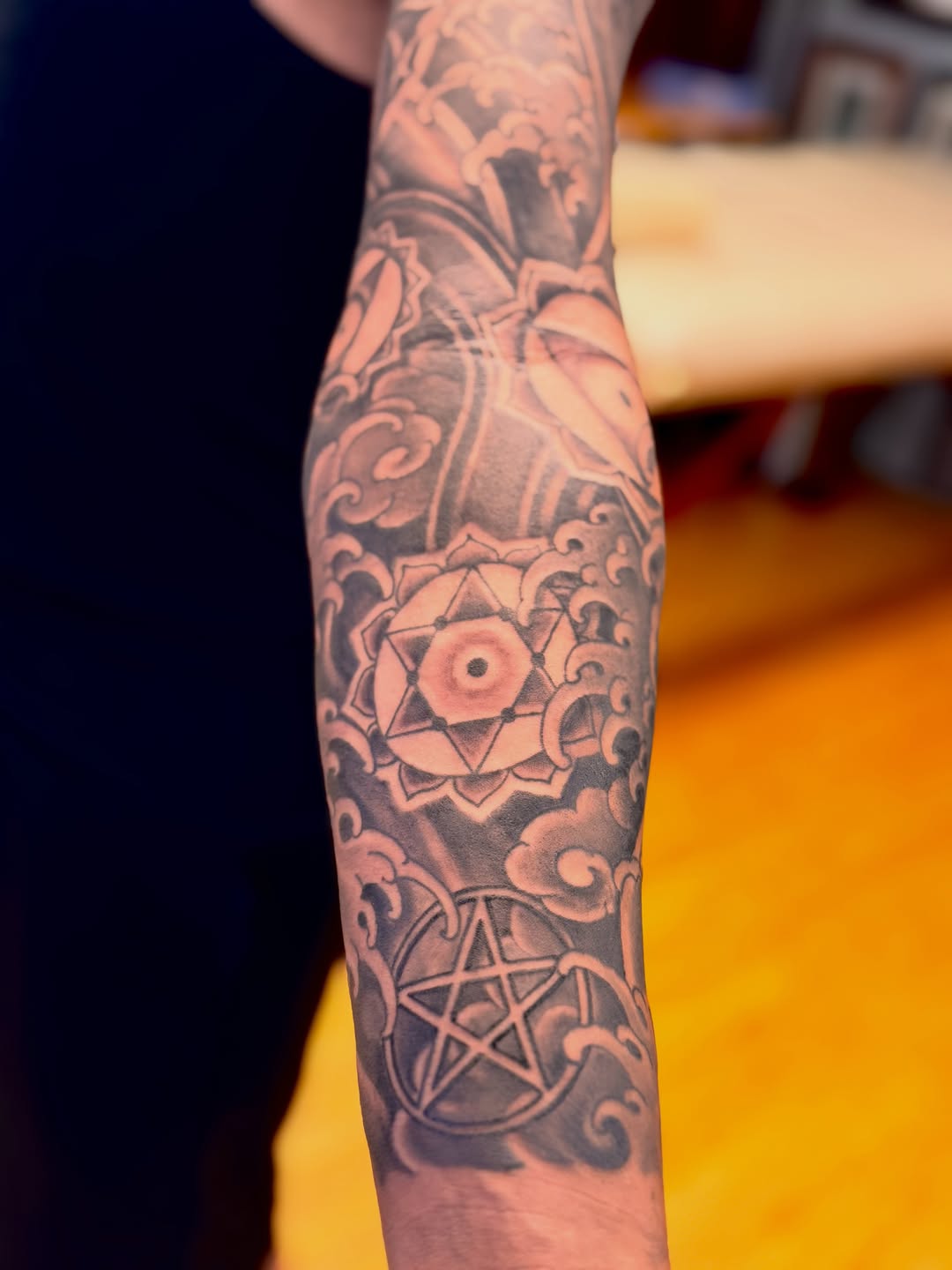 Tattoo by @brianhutflies — black_and_grey, illustrative
