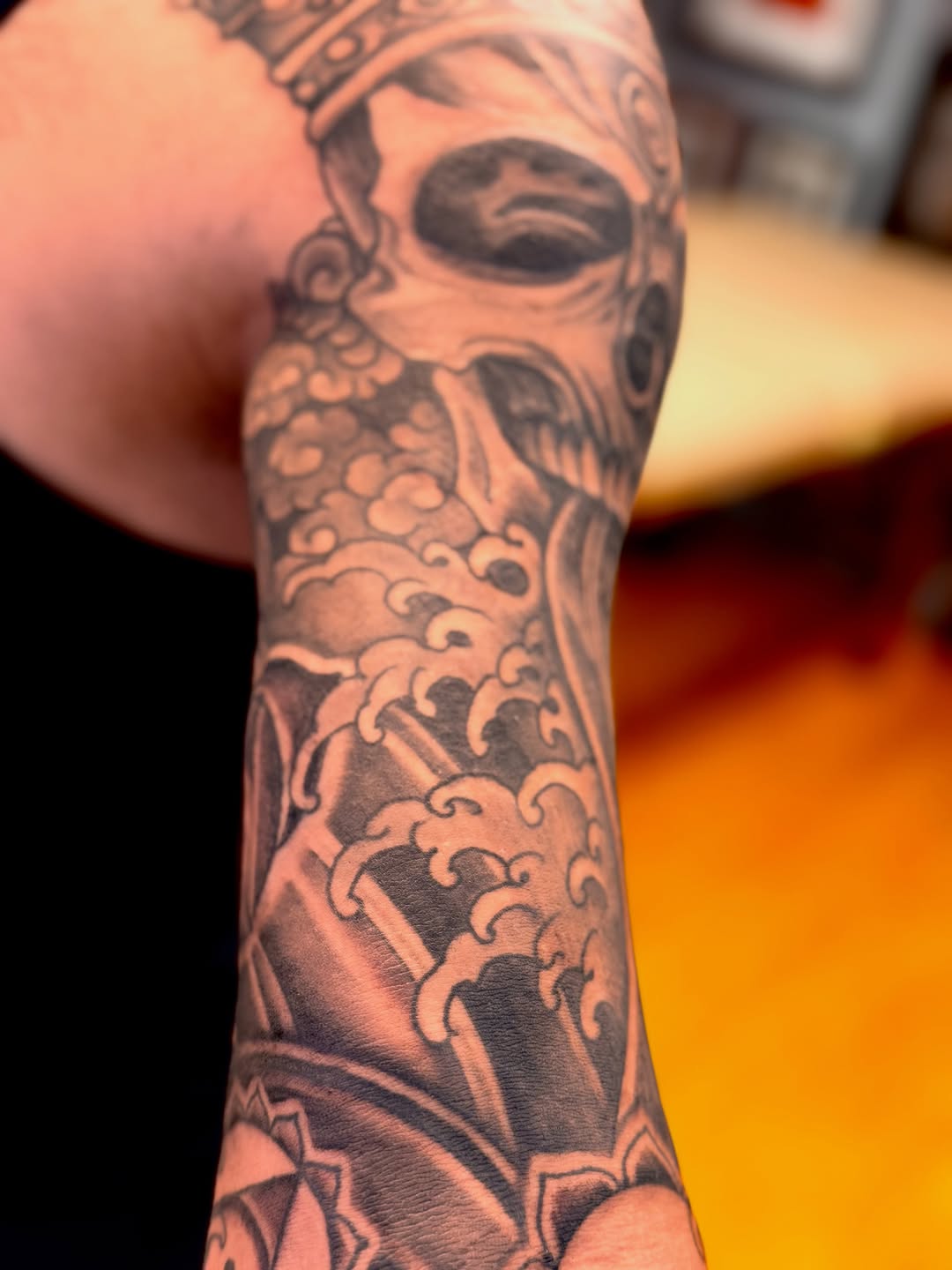Tattoo by @brianhutflies — black_and_grey, illustrative