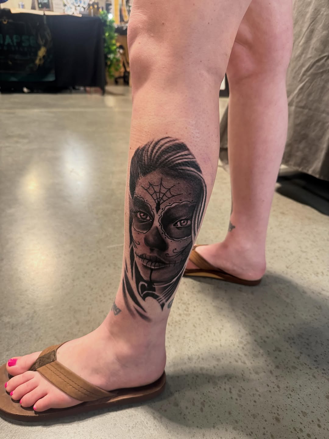 Tattoo by @unrendered_tattz — black_and_grey, realism
