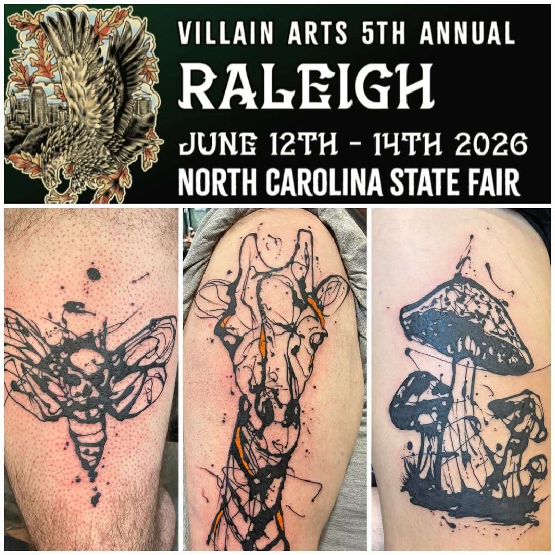 Tattoo by @keithcromieart — trash_polka, blackwork