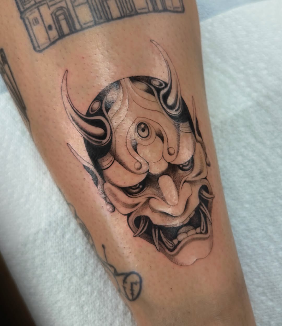 Tattoo by @tottory21 — blackwork
