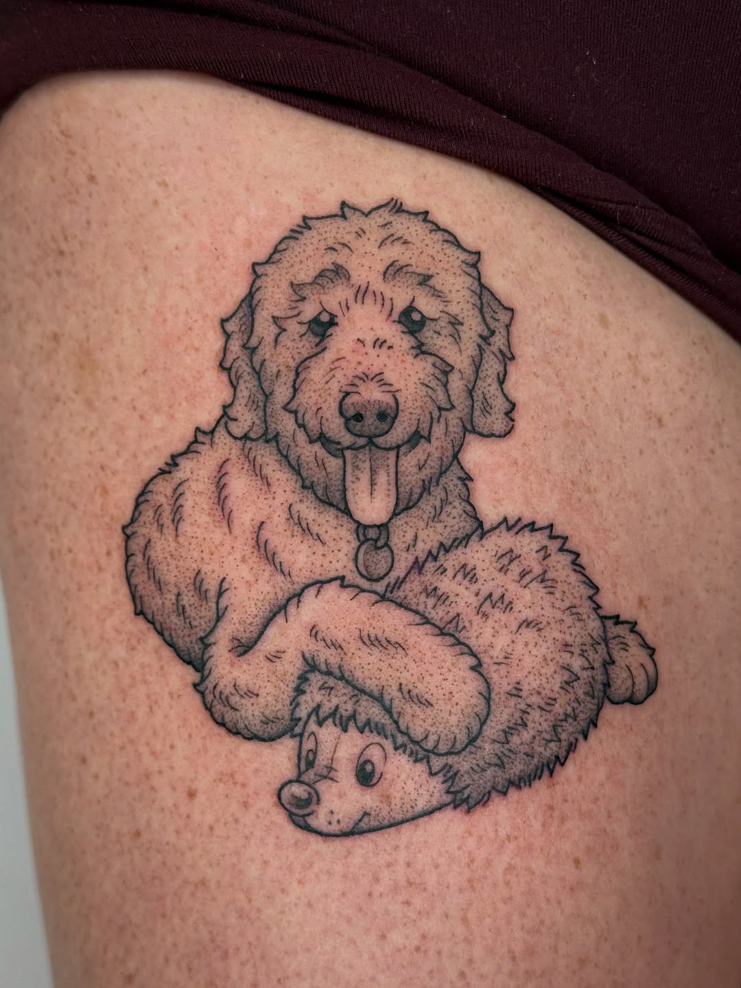 Tattoo by @clem.needlemark — illustrative, black_and_grey