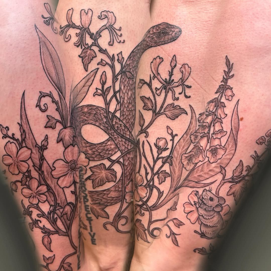 Tattoo by @hunterdoestattoos — black_and_grey, realism