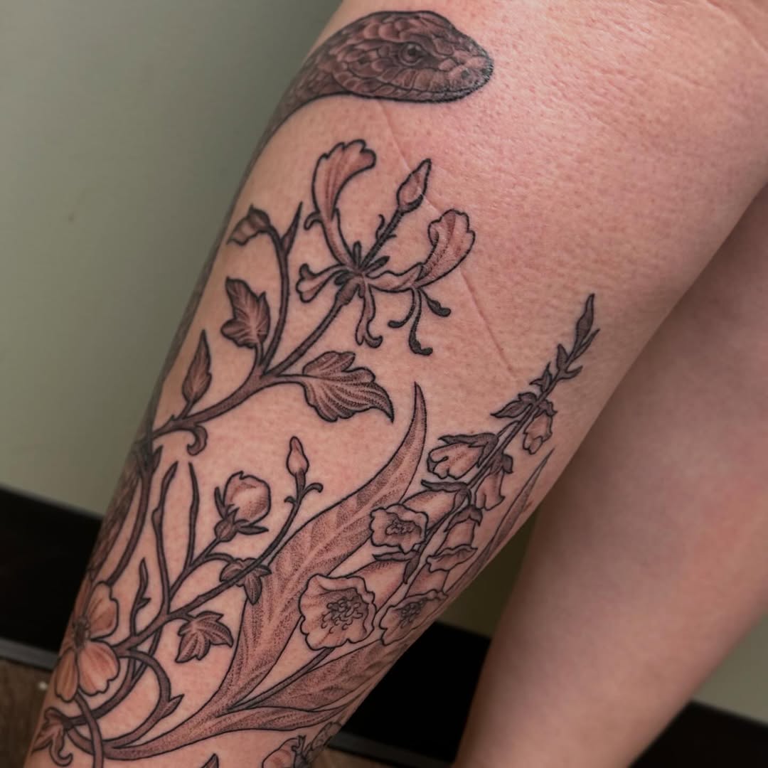 Tattoo by @hunterdoestattoos — black_and_grey, realism
