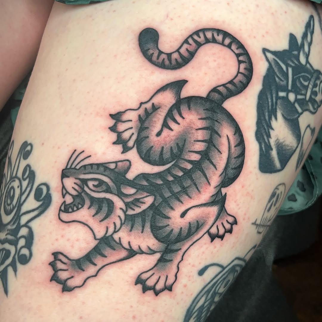 Tattoo by @natpowertat — american_traditional, black_and_grey