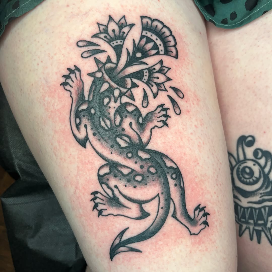 Tattoo by @natpowertat — american_traditional, blackwork
