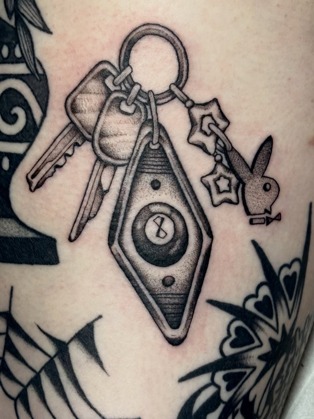 Tattoo by @madisonmakestattoos — illustrative, black_and_grey