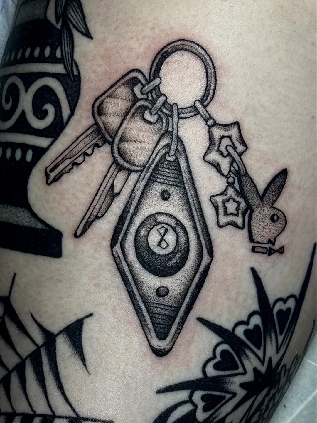 Tattoo by @madisonmakestattoos — illustrative, black_and_grey