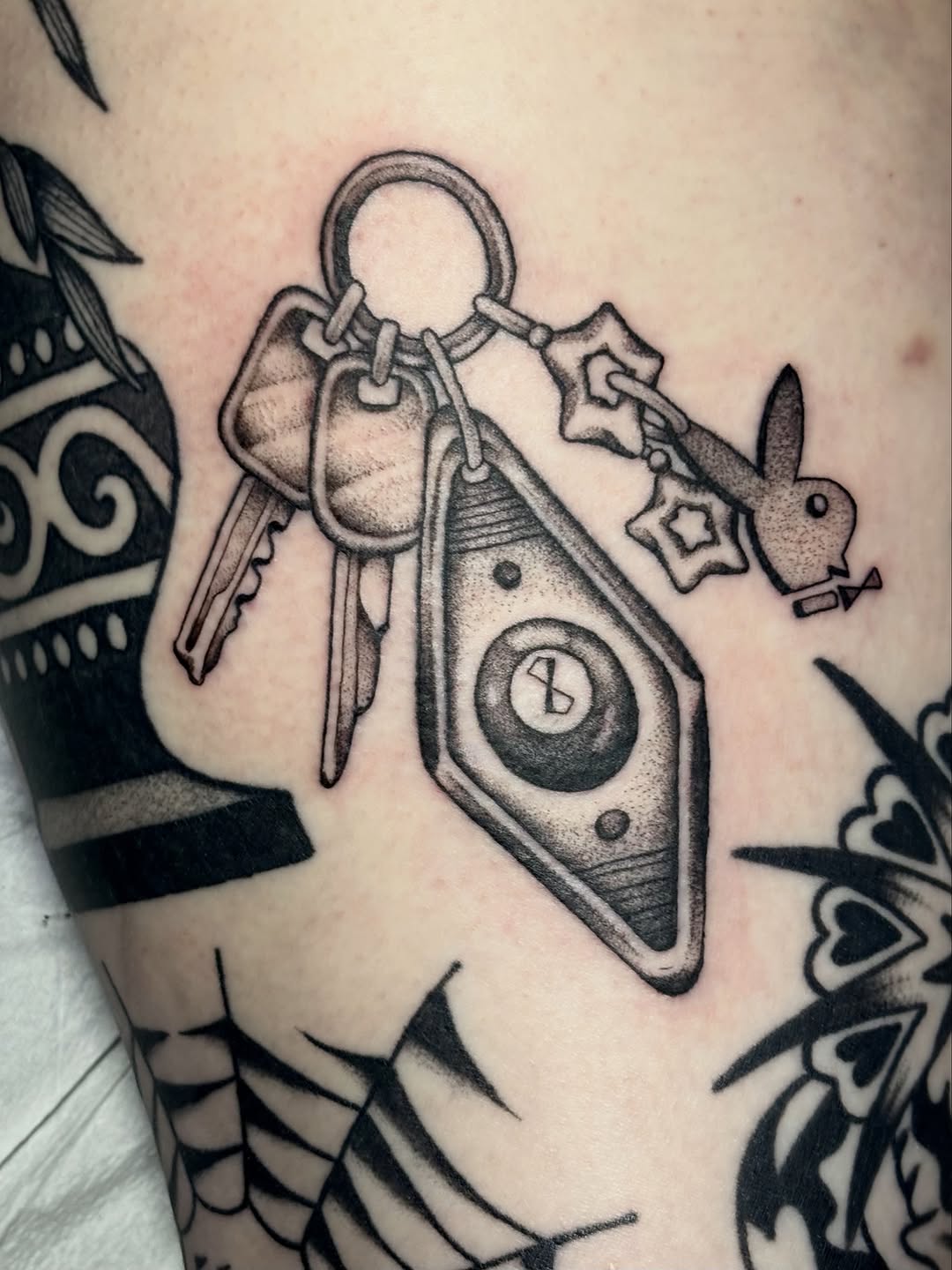Tattoo by @madisonmakestattoos — illustrative, black_and_grey