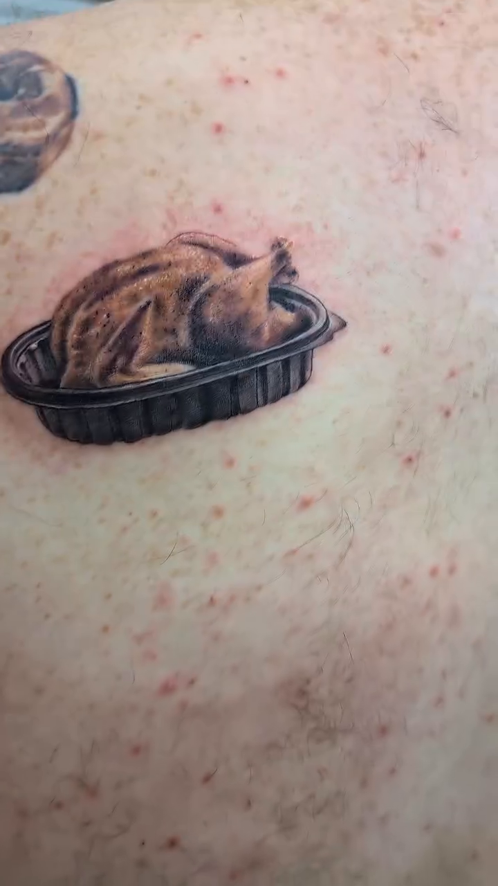 Tattoo by @yourferalfriend β realism, black_and_grey