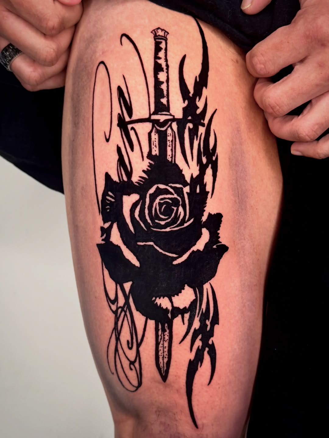 Tattoo by @newdullz_tattoo β blackwork, illustrative