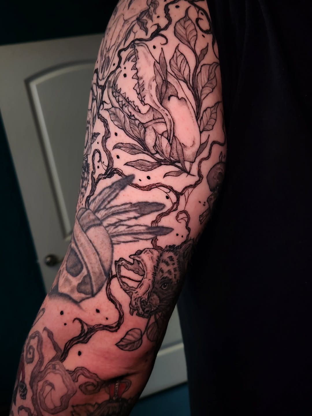 Tattoo by @grimsolaire_tattoos โ dark_realism