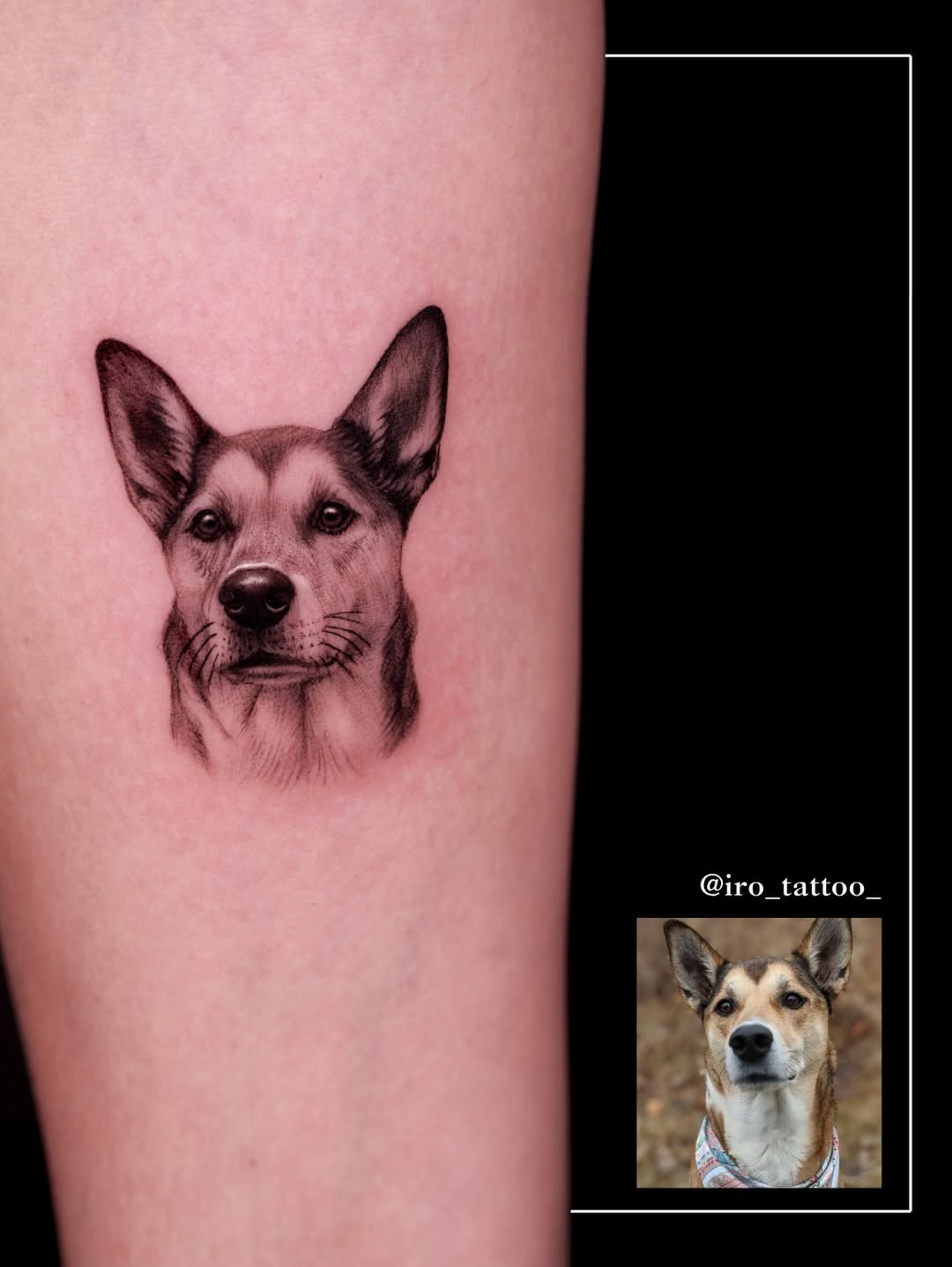 Tattoo by @iro_tattoo_ — realism, black_and_grey