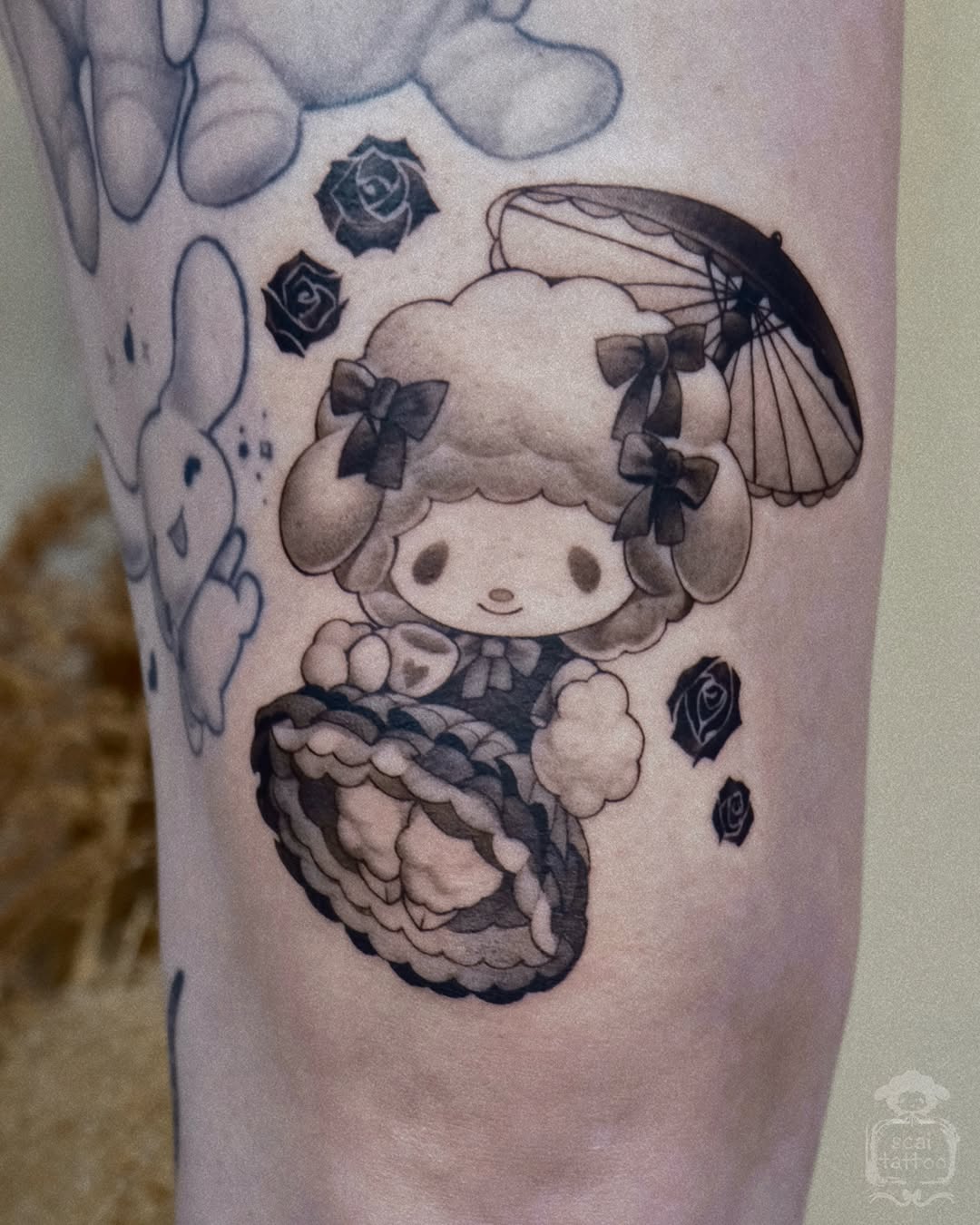 Tattoo by @scaitattoo โ black_and_grey