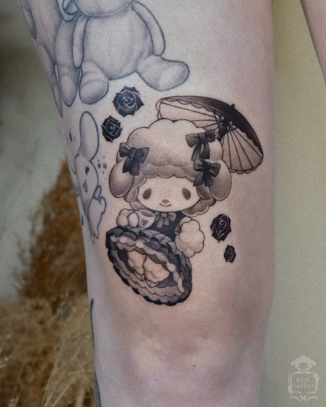 Tattoo by @scaitattoo โ black_and_grey