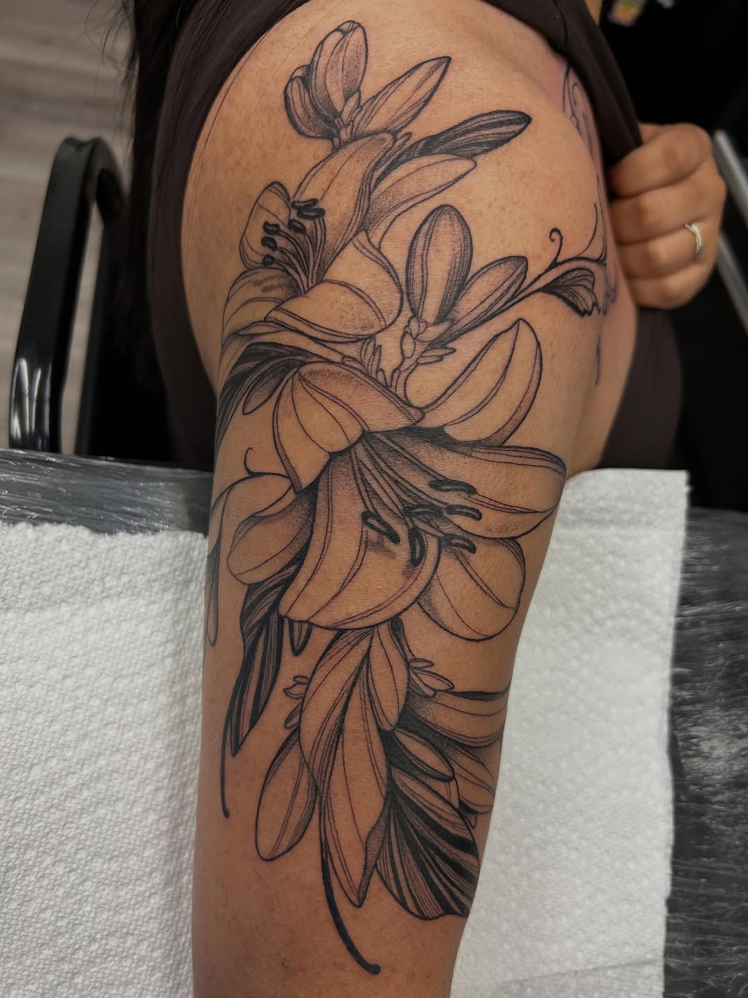 Tattoo by @livy_babytats — black_and_grey