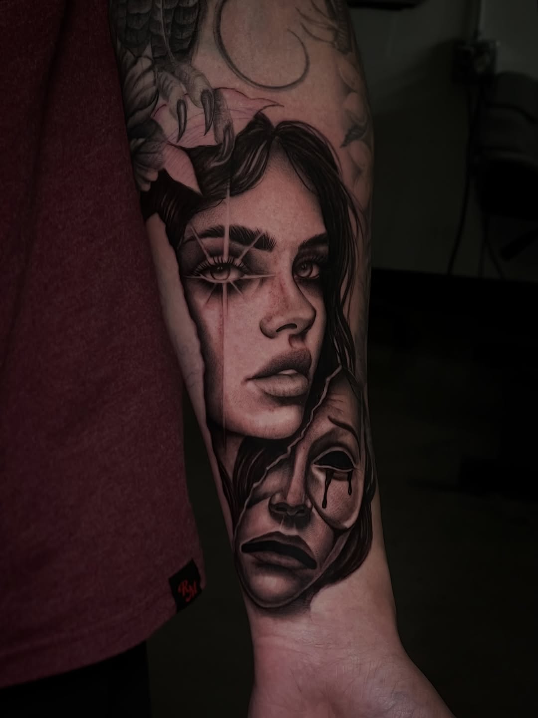 Tattoo by @elainenerowskiart — realism, dark_realism