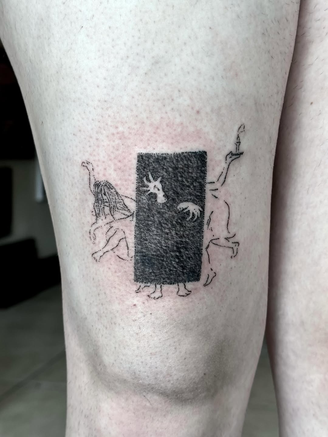 Tattoo by @forrestattoos β blackwork