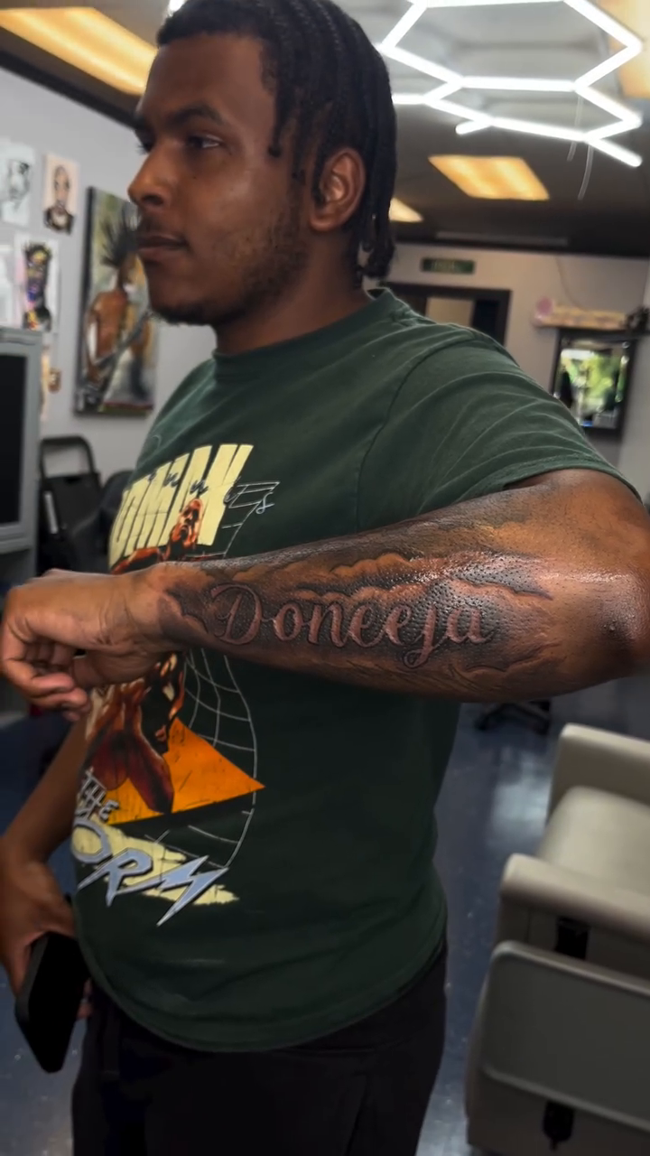 Tattoo by @adrianink — lettering_script