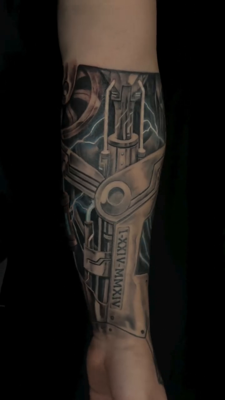 Tattoo by @dohertytattoos — illustrative, black_and_grey
