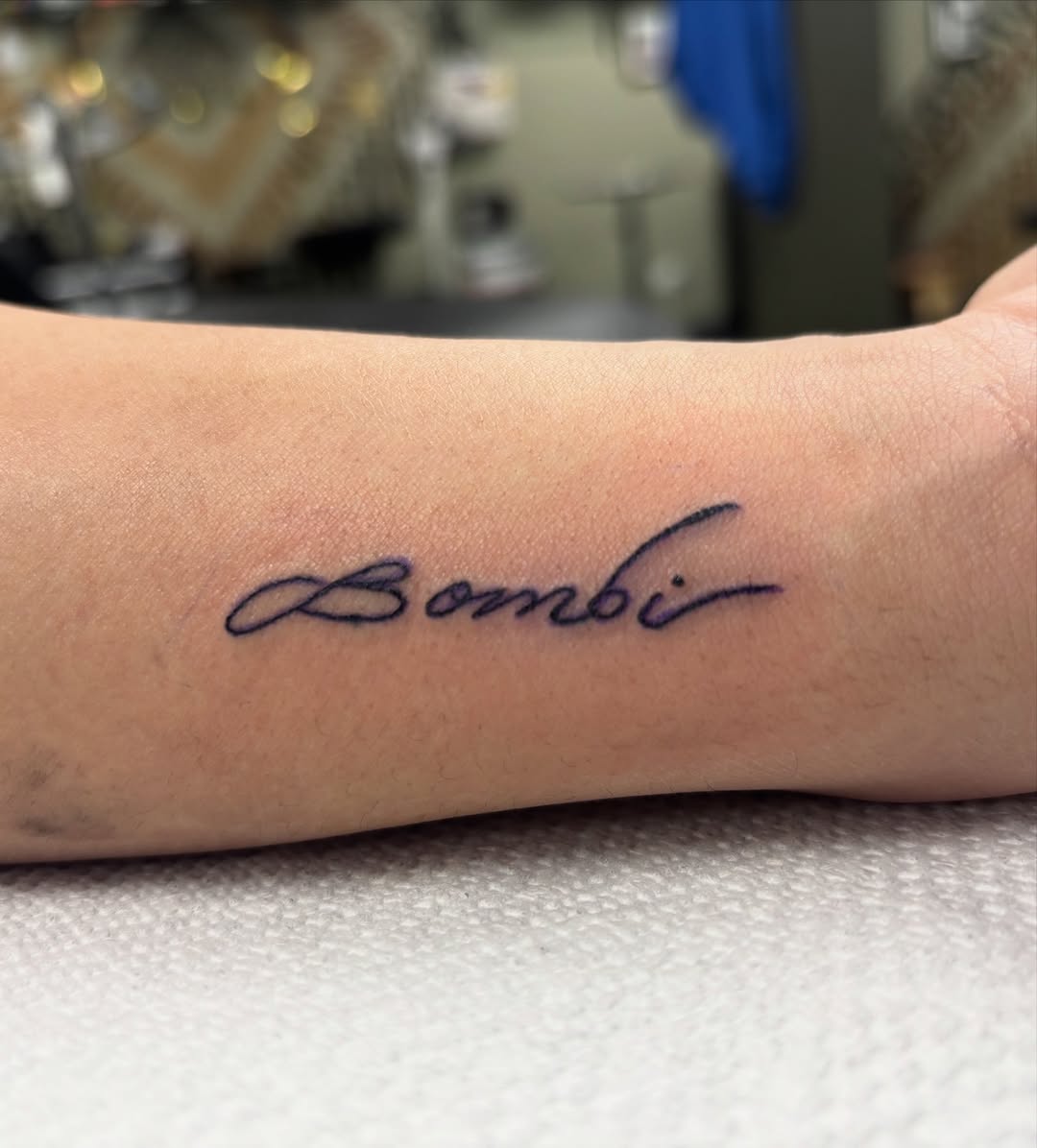 Tattoo by @gabewhatsyourinsta — lettering_script, fine_line