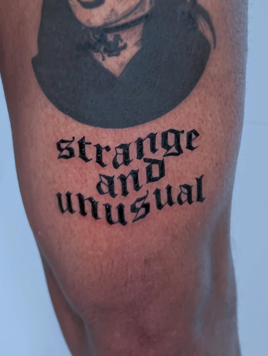 Tattoo by @yur.da.sells.blackwork — lettering_script, blackwork