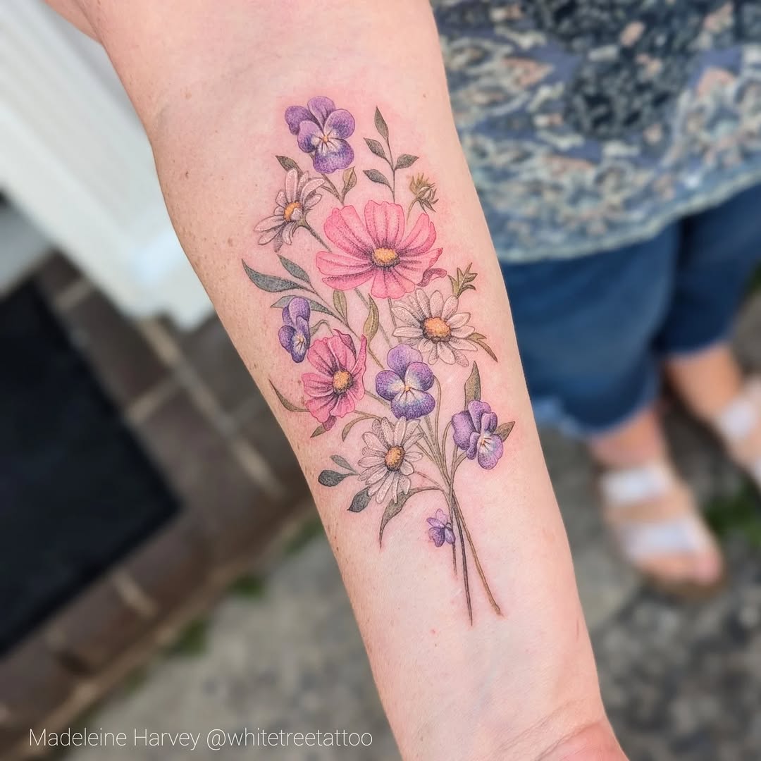 Tattoo by @whitetreetattoo — illustrative, fine_line