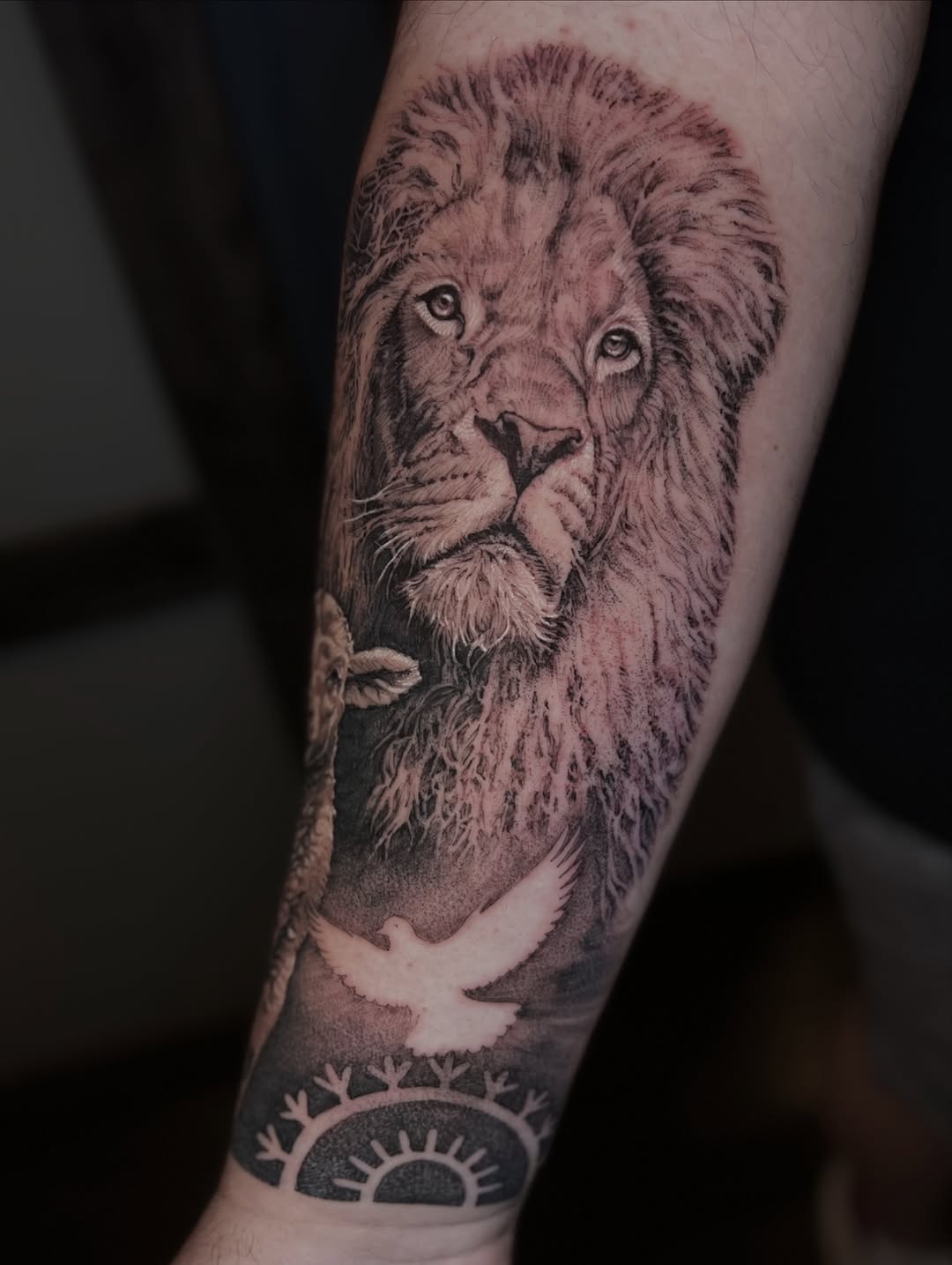 Tattoo by @domcalitattoo — black_and_grey, realism