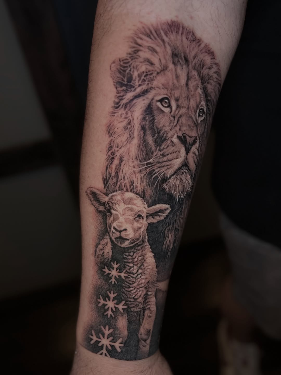 Tattoo by @domcalitattoo — realism, black_and_grey