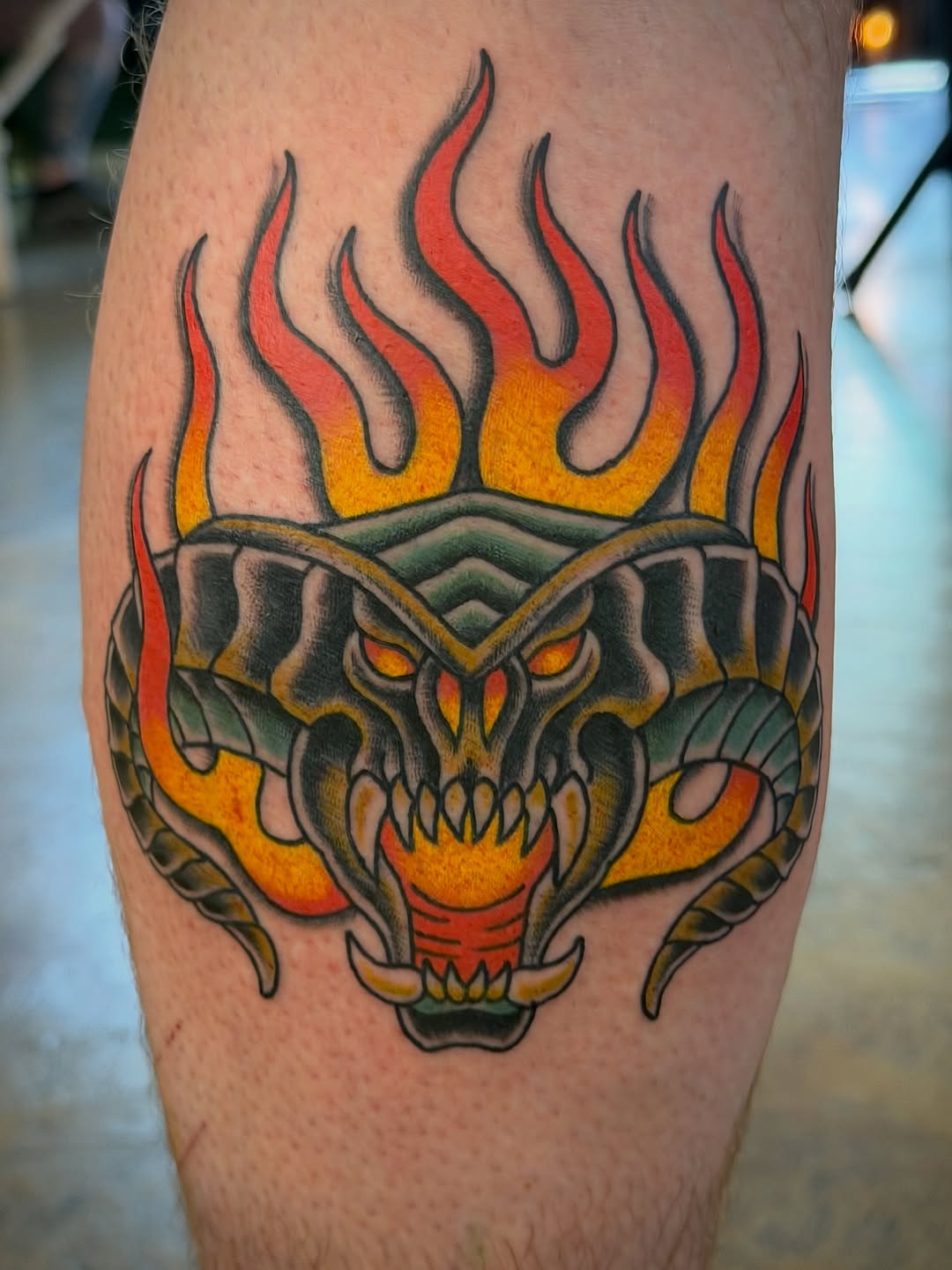 Tattoo by @scruffy_tattooer — american_traditional, neo_traditional