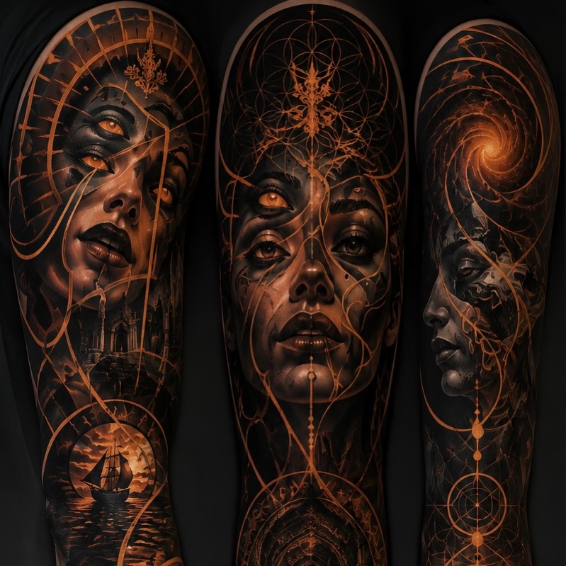 Tattoo by @josecalderonart — dark_realism, surrealism