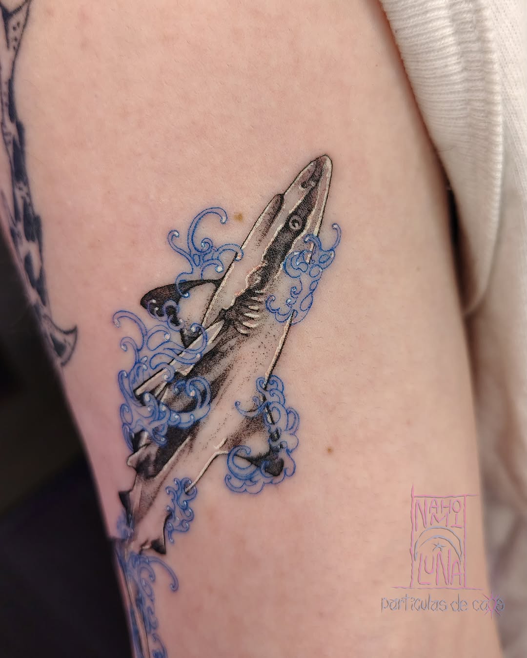 Tattoo by @particulasdecaos_ — illustrative, black_and_grey
