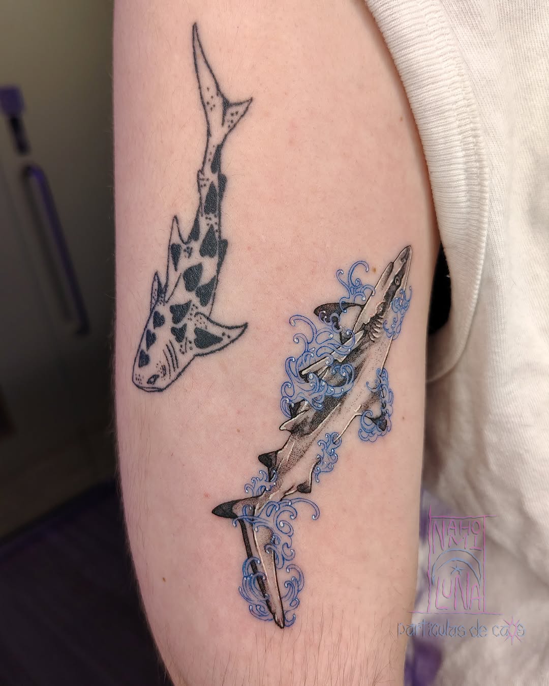 Tattoo by @particulasdecaos_ — illustrative, black_and_grey