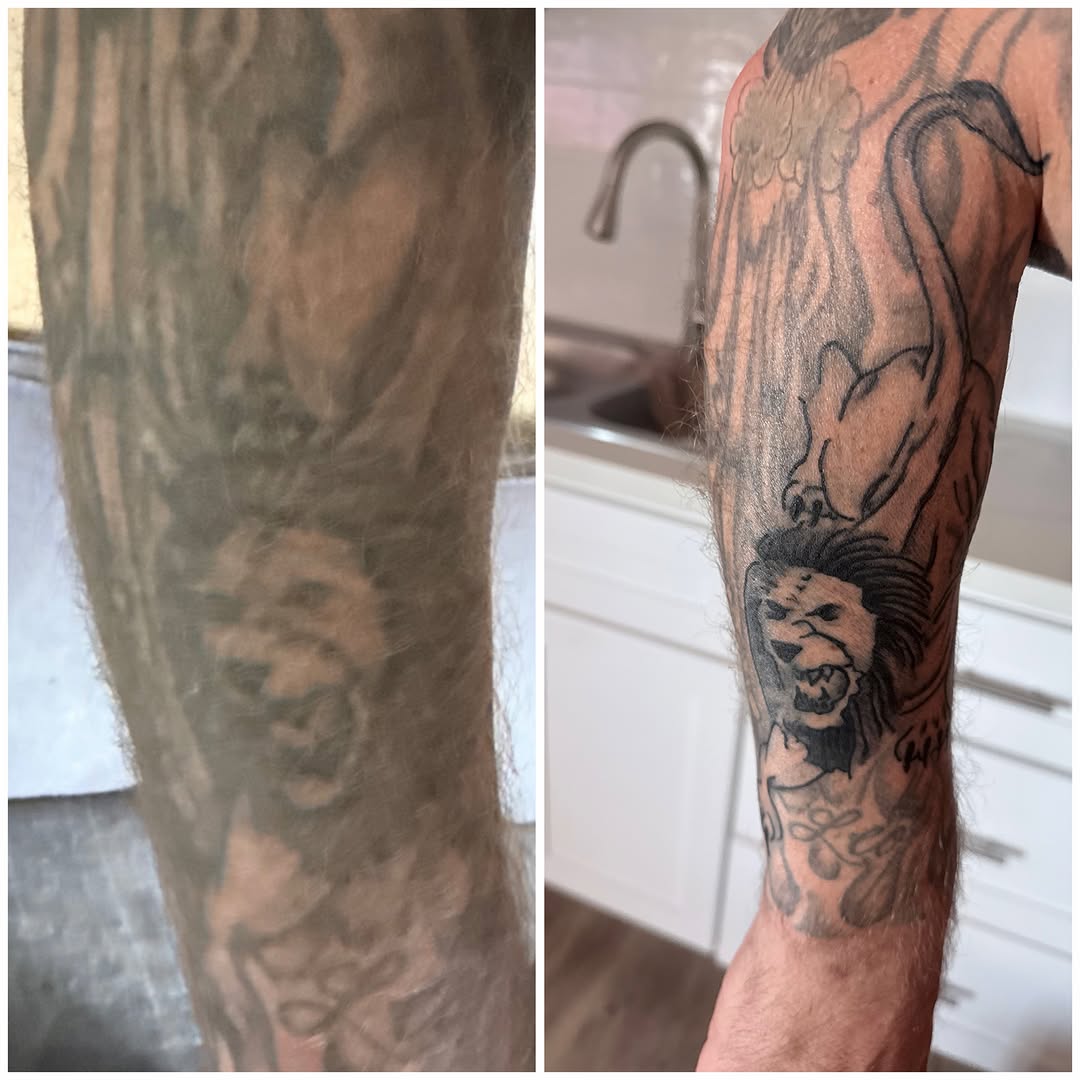 Tattoo by @lonewolftattoo415 — black_and_grey, illustrative