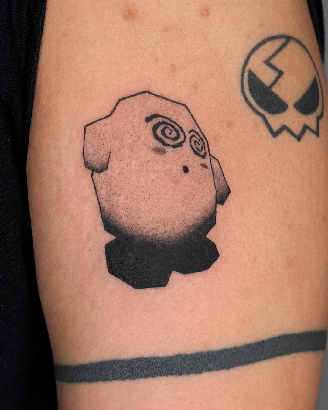 Tattoo by @tofuubrat — illustrative, black_and_grey