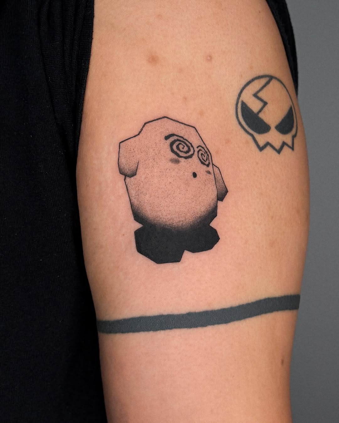 Tattoo by @tofuubrat — illustrative, black_and_grey