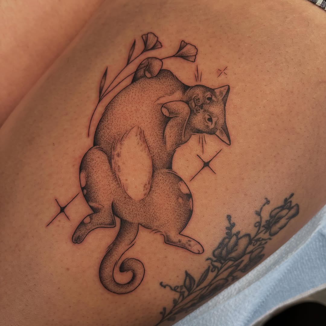 Tattoo by @haileybtats — dotwork
