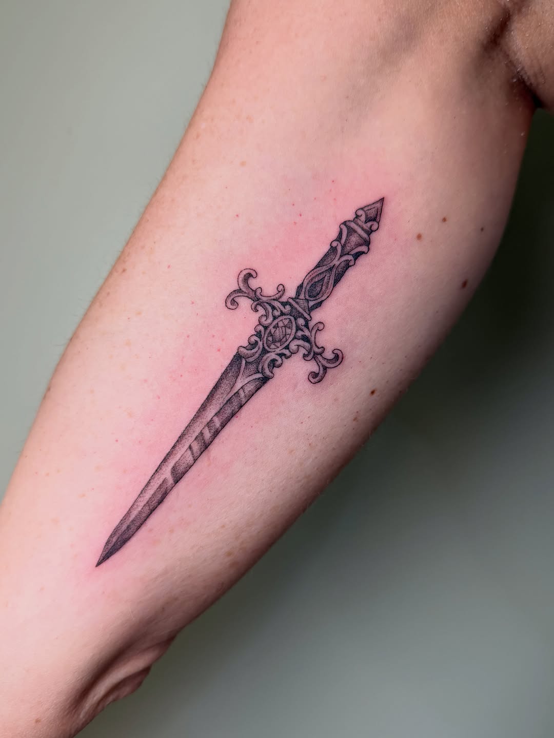 Tattoo by @koryn_tattoo — black_and_grey