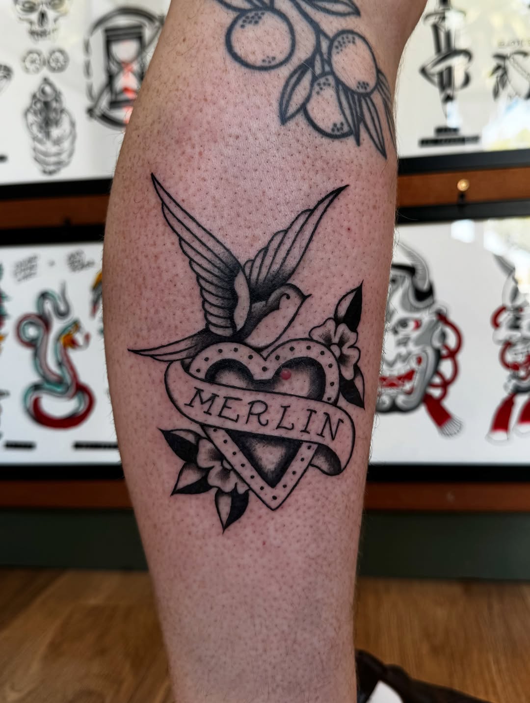 Tattoo by @syrenbier — american_traditional, lettering_script