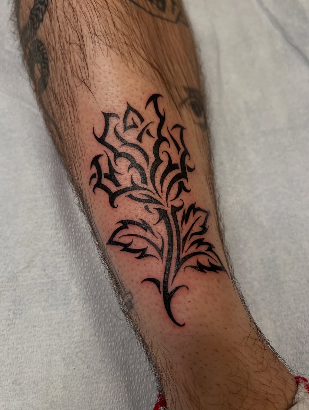 Tattoo by @syrenbier — tribal, illustrative