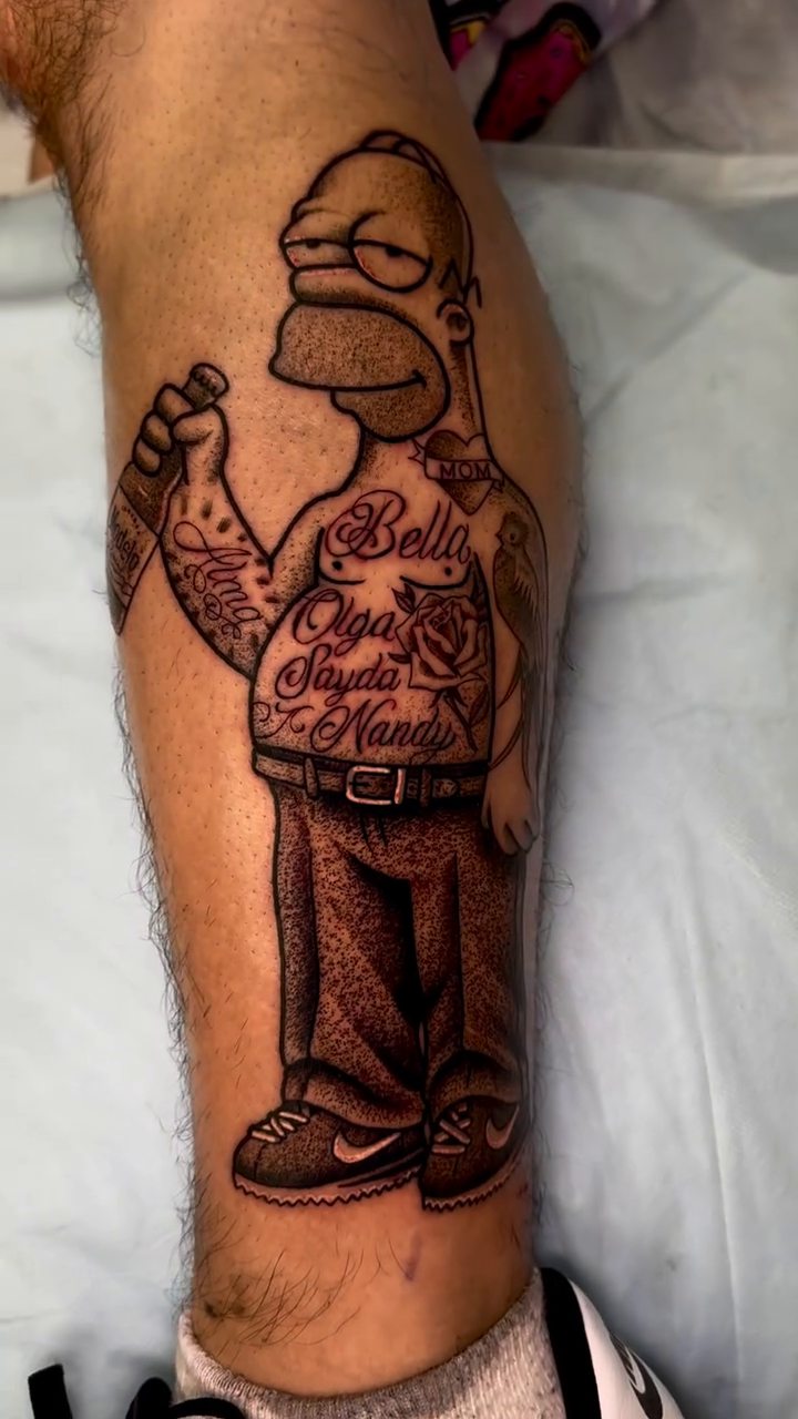 Tattoo by @tattoosby.ruben — chicano, black_and_grey